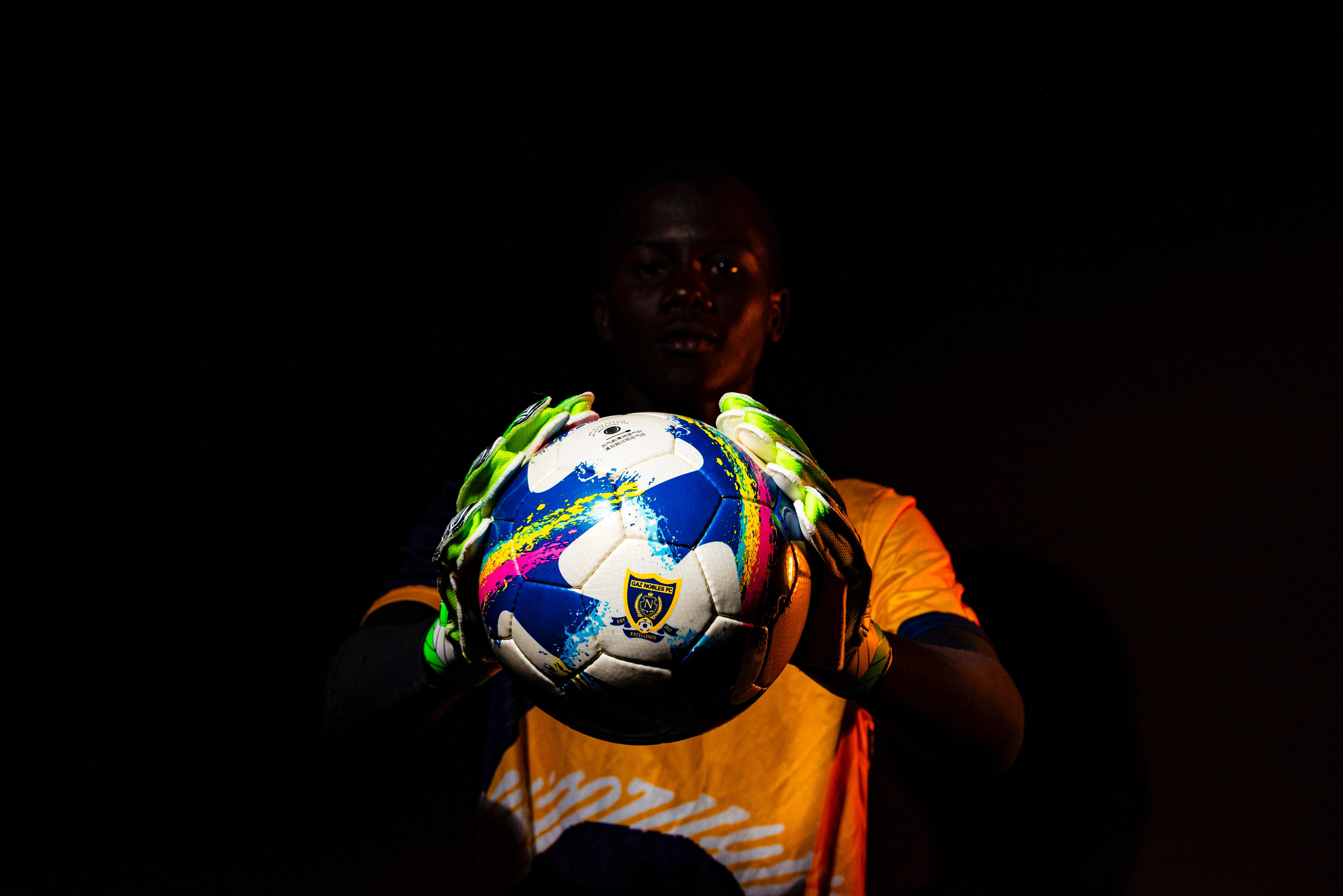 Green Football Gloves