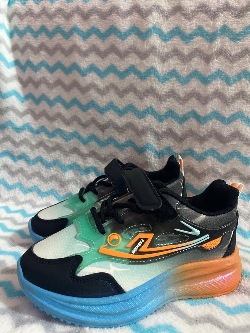 GAZ Kiddie Black Orange Shoe