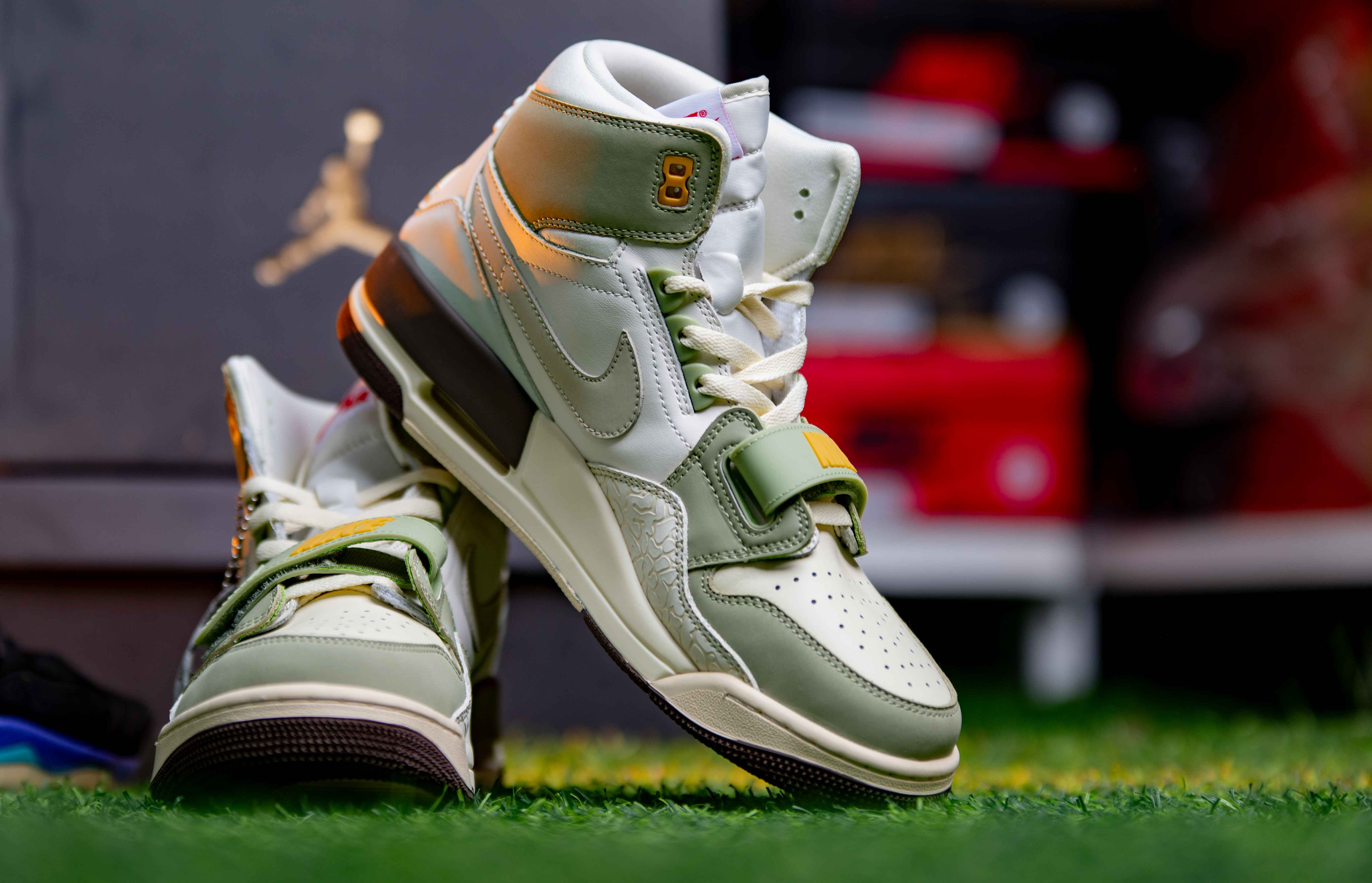 White and Gold Air Jordan